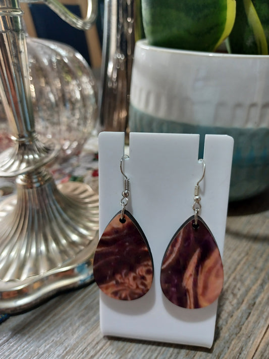 Multi Color Earrings Brown