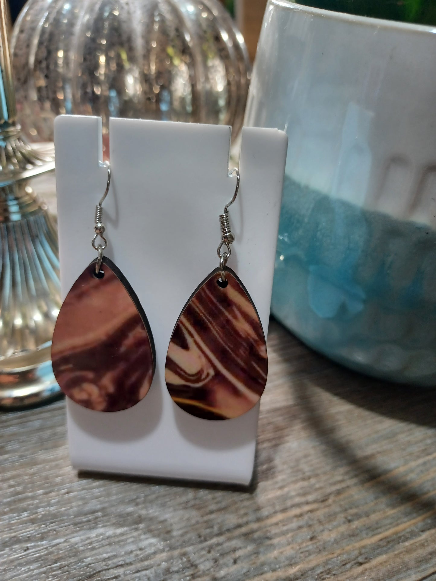 Multi Color Earrings Brown