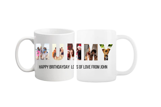 Personalised Photo Collage Coffee Mug 11oz and 15oz