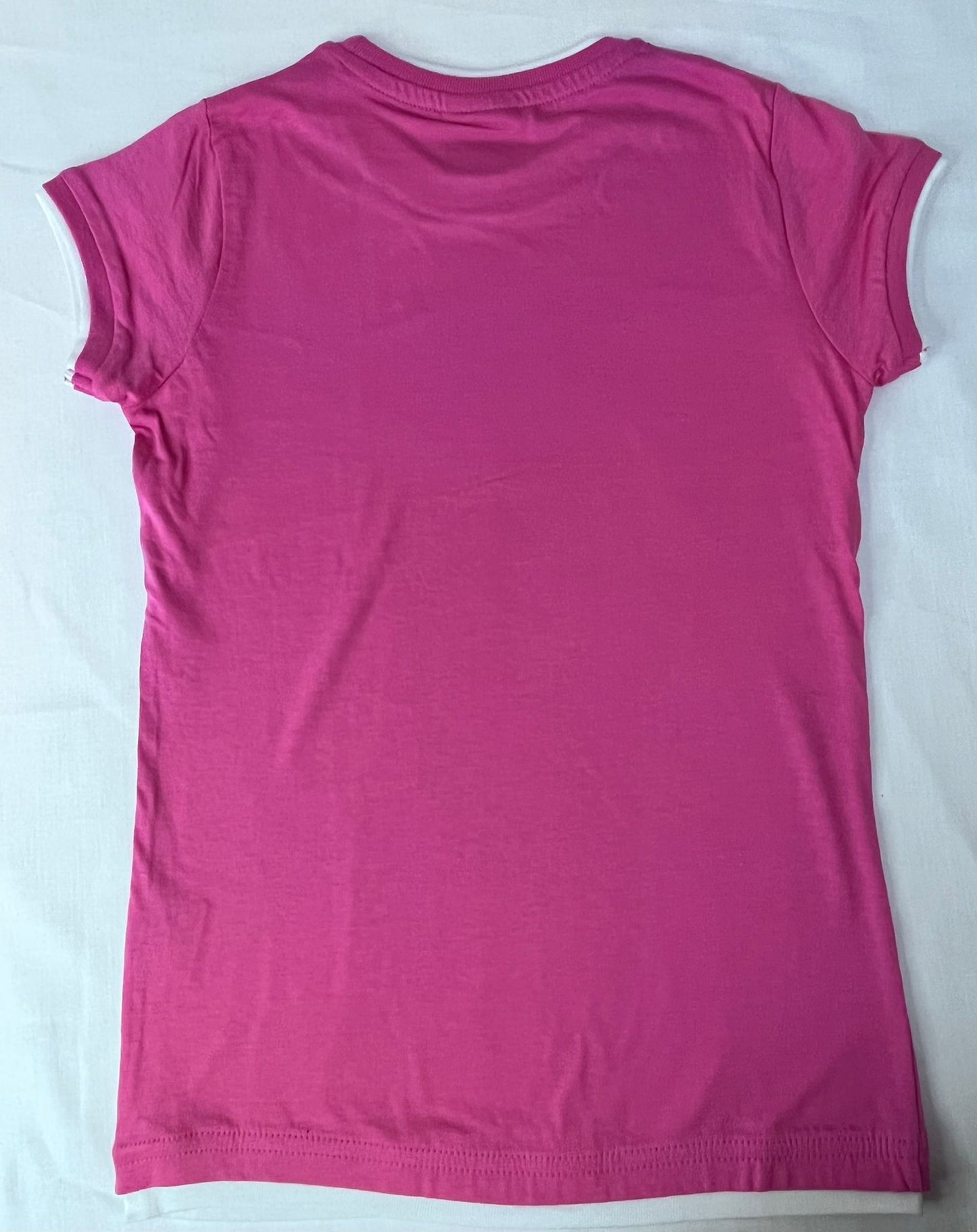 Pink white T-shirt