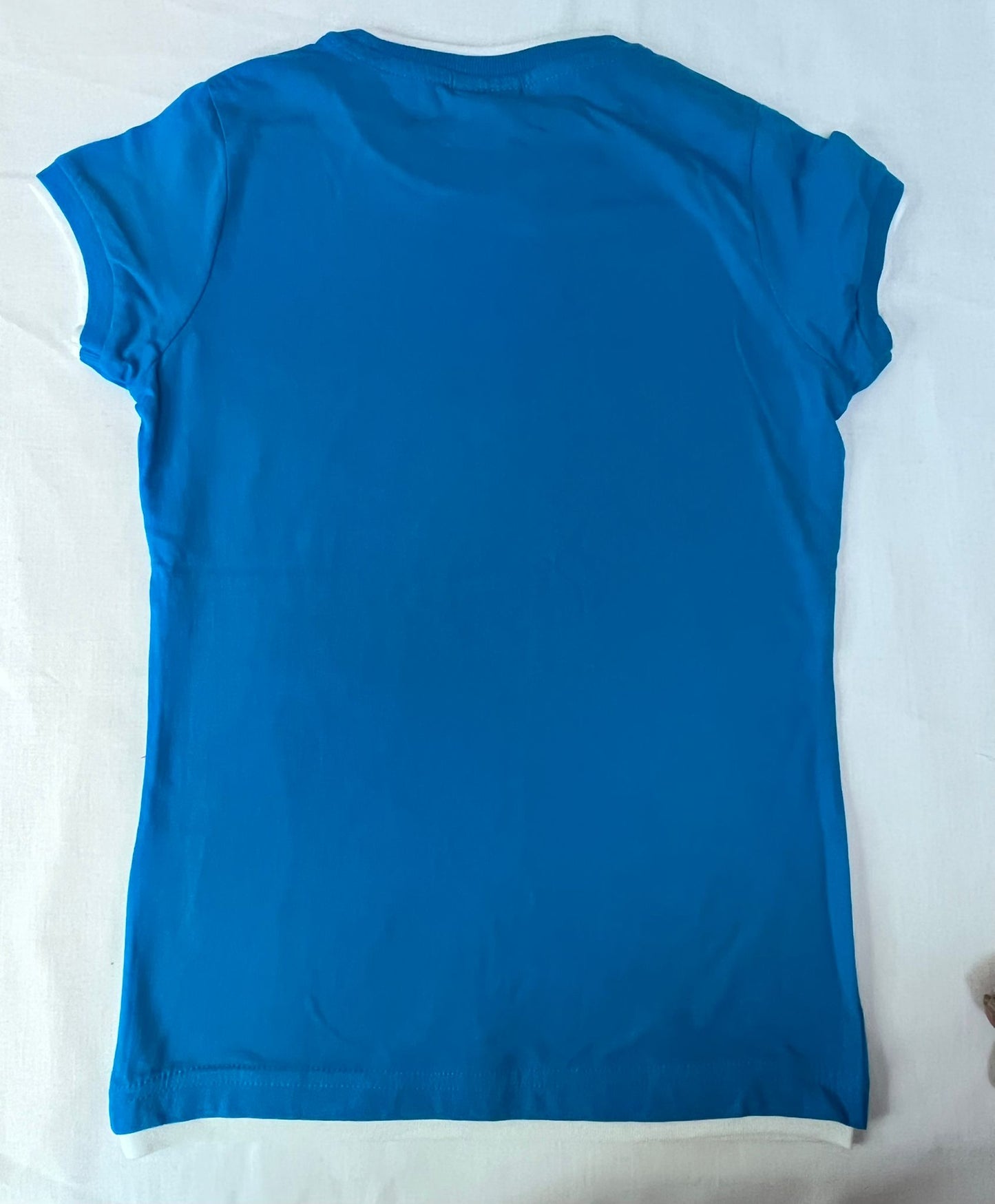 Blue white T-shirt 4-6 years